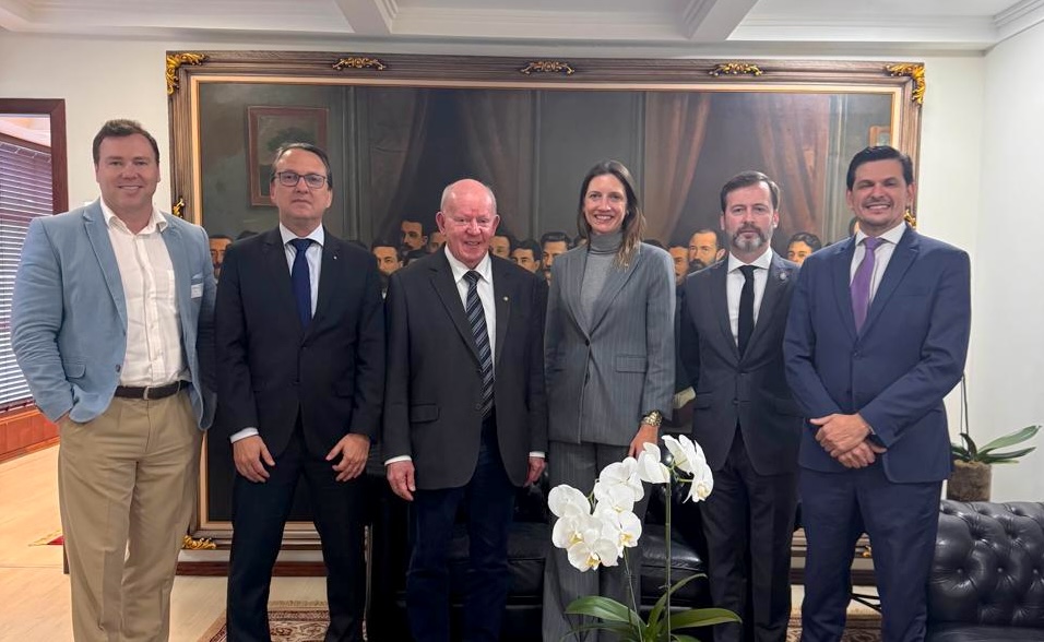 A presidente da AMC em reunião com o deputado Marcos Vieira